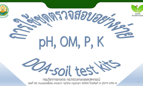 การใช้ชุดตรวจสอบอย่างง่าย pH OM P K test kit